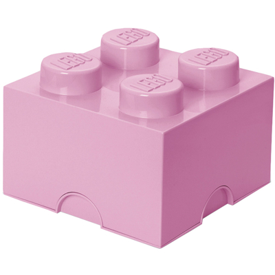 Abbildung von LEGO® Aufbewahrungsbox Zartrosa 25x25x18 cm