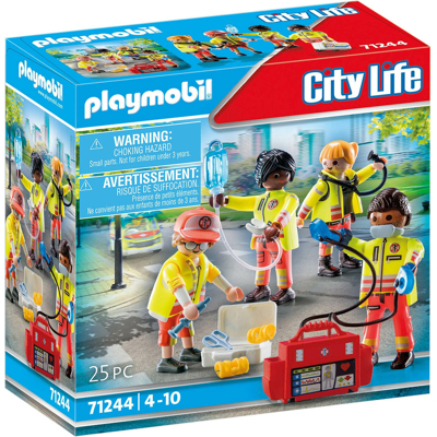 Billede af Playmobil CITY LIFE Rescue TEAM Legetøj til børn, Størrelse: One Size, Multi coloured