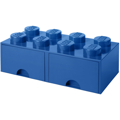 Billede af LEGO® Storage Box with Drawers Blue 50x25x18 cm