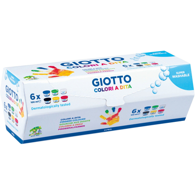 Billede af Giotto Fingermaling Multifarvet 6 Dele 100 ml Skoleartikler