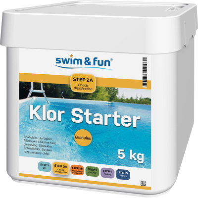 Billede af Swim &amp; Fun Klor Starter Fast Dissolving Granules, 5 kg
