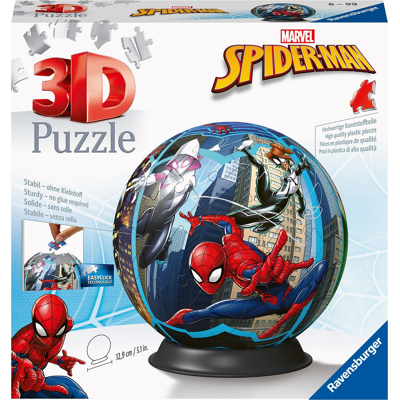 Billede af Spiderman 3D Puslespil Krogla 76 Dele Legetøj og Gadgets