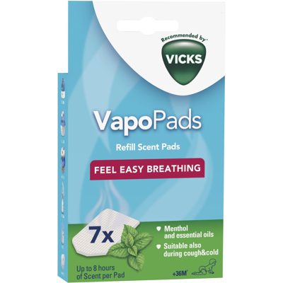 Billede af Vicks Vapopads, classic menthol, 7 scent pads Termometer