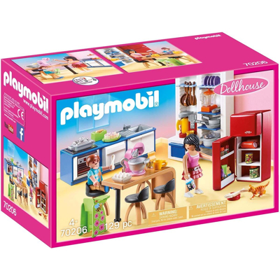 Billede af Playmobil Playset Dollhouse Kitchen 70206 (129 pcs)