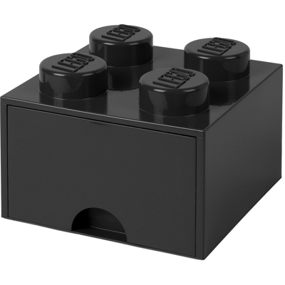 Billede af LEGO® Storage Box with Drawer Black 25x25x18 cm