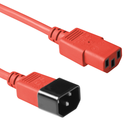 Afbeelding van C14 naar C13 kabel ACT 1.2 meter (Rood)