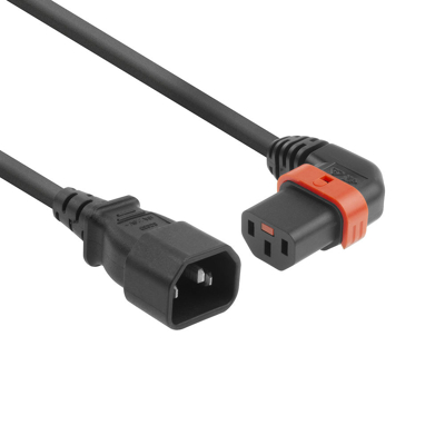 Afbeelding van C14 naar C13 kabel ACT 3 meter (Links, IEC lock)
