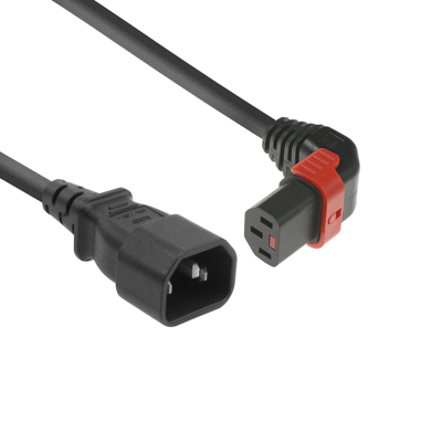 Afbeelding van C14 naar C13 kabel ACT 1 meter (Omhoog, IEC lock)