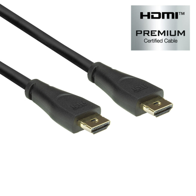 Afbeelding van HDMI kabel 2.0 ACT 0.9 meter (4K@60Hz, Vergrendeling)