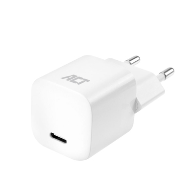 Afbeelding van ACT AC2120 USB C Lader Compact Power Delivery 20W Apple iPhone/iPad/Android