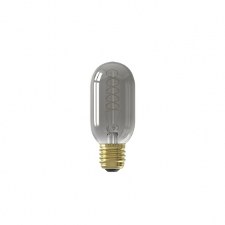 Afbeelding van LED lamp E27 Buis Calex (4W, 136lm, 1800K, Dimbaar, Titanium)