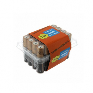 Afbeelding van AAA batterij Duracell 24 stuks (Alkaline, 1.5 V)