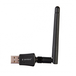 Afbeelding van Wifi dongle Gembird (USB A, 2.4 GHz, 300 Mbps, Antenne)