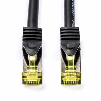 Afbeelding van Netwerkkabel Cat7 S/FTP 25 meter (100% koper, LSZH, Zwart)