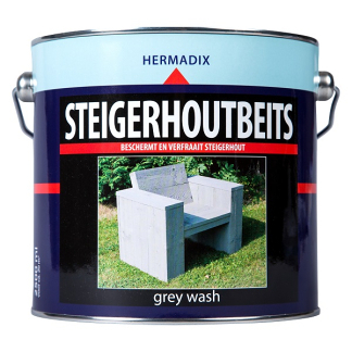 Afbeelding van Hermadix Steigerhoutbeits Grey Wash 2,5 liter