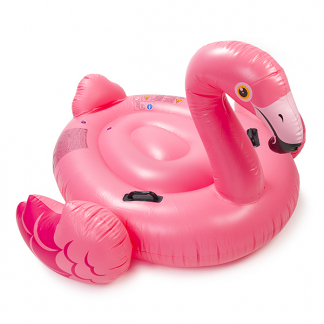 Afbeelding van Opblaas flamingo ride on