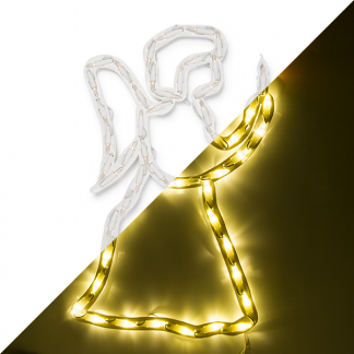 Afbeelding van Kerstengel led kerstverlichting binnen 50 lampjes x 33 cm w