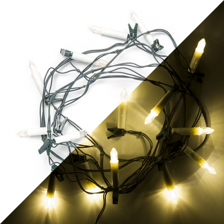 Afbeelding van Kerstboomverlichting kaars 7.1 meter Konstsmide (15 LEDs, Binnen)