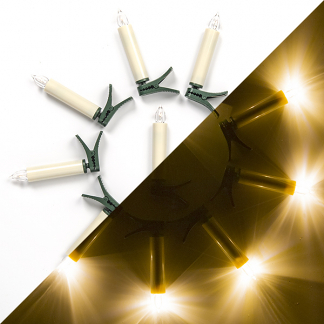 Afbeelding van Kerstboomverlichting kaars Konstsmide (LED, 10 stuks, Batterij, Snoerloos, Binnen)