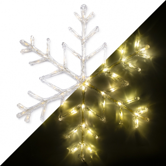 Afbeelding van Sneeuwvlok met verlichting Konstsmide Ø 60 cm (60 LEDs, Binnen/Buiten)