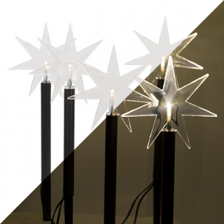 Afbeelding van Tuinsteker kerst Konstsmide 5 stuks (5 LEDs, 24 cm, Ster)