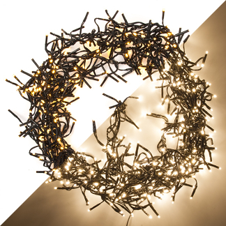 Afbeelding van 5,5m LED Cluster kerstboomverlichting Goud 588 lampjes Dimbaar