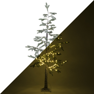 Afbeelding van Sierlijke kunstkerstboom met 312 micro LED lampjes 180CM