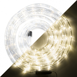 Afbeelding van Lichtslang / slangverlichting 6M met 144 LED lampjes warm wit licht div lichtstanden
