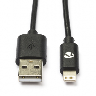 Afbeelding van Apple Lightning kabel 1 meter (Zwart)