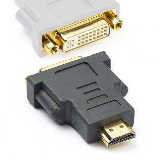 Afbeelding van HDMI naar DVI adapter Nedis (DVI D, Dual Link, Verguld)