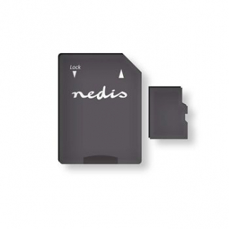Afbeelding van Micro SDXC kaart met adapter Nedis (Class 10 UHS I, 128 GB)