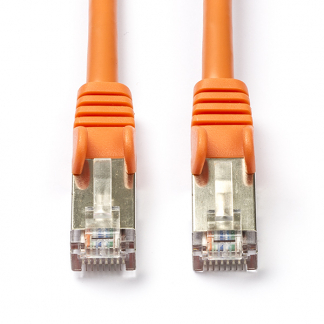 Afbeelding van Netwerkkabel Cat5e SF/UTP 15 meter (Oranje)