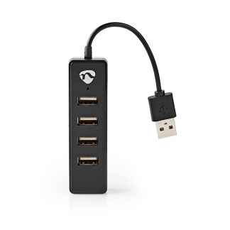 Afbeelding van USB A hub Nedis (USB naar 4 x A, Busgevoed)