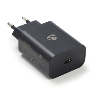 Afbeelding van USB C snellader Nedis 1 poort (USB C, 32W, Power Delivery, Quick Charge, Zwart)