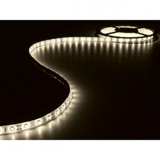 Afbeelding van LED strip met voeding Perel 5 meter (Flexibel, 300 LEDs, 12V, IP61, Warm wit)