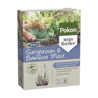 Afbeelding van Siergrassen &amp; bamboe mest Pokon 1 kg (Voor 25 planten)