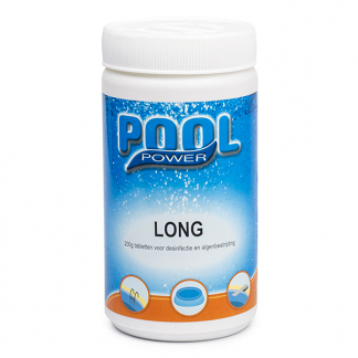 Afbeelding van Pool Power Long Tabletten 200g 1 kg. Chloortabletten Chloor zwavelzuur