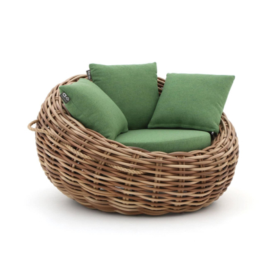 Afbeelding van Loungestoel Applebee Cocoon Lounge Chair 130 Mocca Green