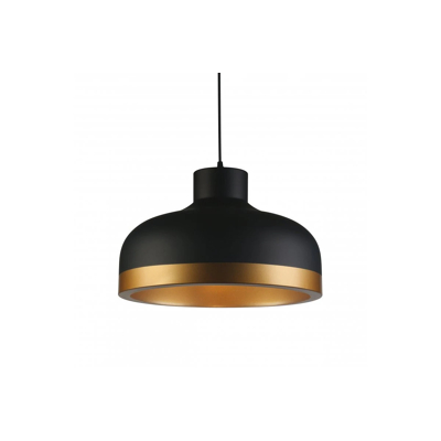 Afbeelding van Decor Goldi zwart gouden moderne hanglamp doorsnee 42 cm 4113