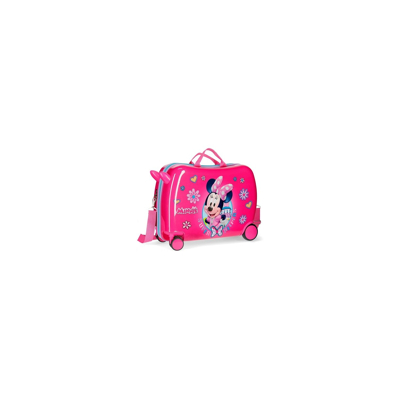 Afbeelding van Disney Minnie Mouse roze meisjes rol zit koffer ABS