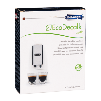 Afbeelding van DeLonghi 5513296011 ontkalker koffiezetapp. koffiezetapparaat DLSC200 ecodecalk mini 2X100ML. voor koffiemachines