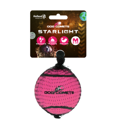 Afbeelding van Hondenspeeltje starlight tennisbal m roze