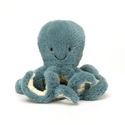 Afbeelding van Jellycat Octopus Storm Knuffel Blauw Baby 14 cm