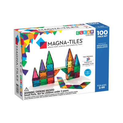 Afbeelding van Magna tiles magnetische tegels clear colors 100st