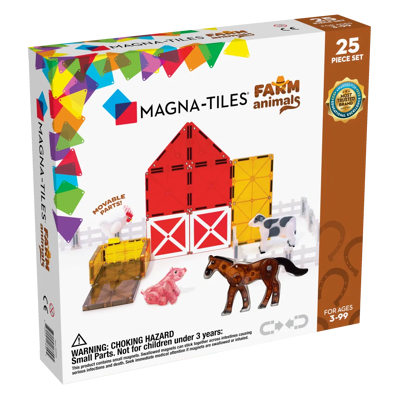 Afbeelding van Magna tiles magnetische tegels farm animals 25st