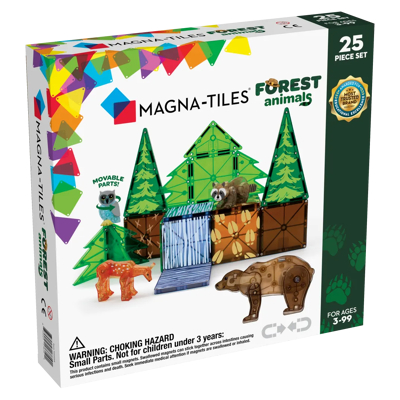 Afbeelding van Magna tiles magnetische tegels forest animals 25st