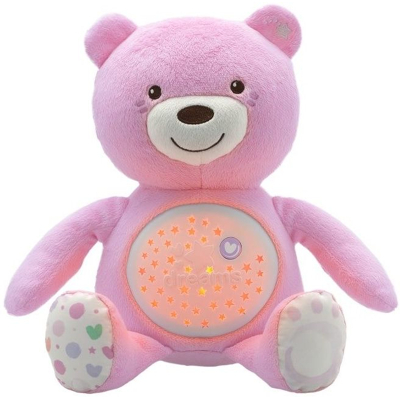 Afbeelding van Chicco First Dreams Baby Bear Roze Babyprojector en Knuffelbeer C08015.10