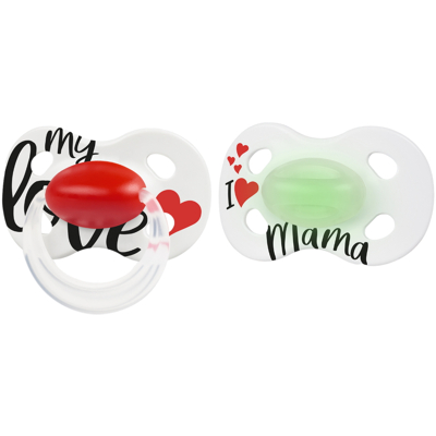 Afbeelding van Medela Baby Day &amp; Night 6 18m Signature Love/Mama Duo Fopspeen 101042532