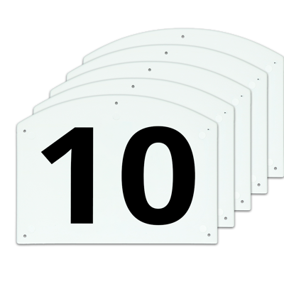 Image de Vplast Afficher les numéros de saut 10 à 15 20 Blanc