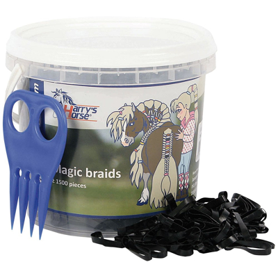 Afbeelding van Harry&#039;s Horse Magic braids, pot One Size Zwart
